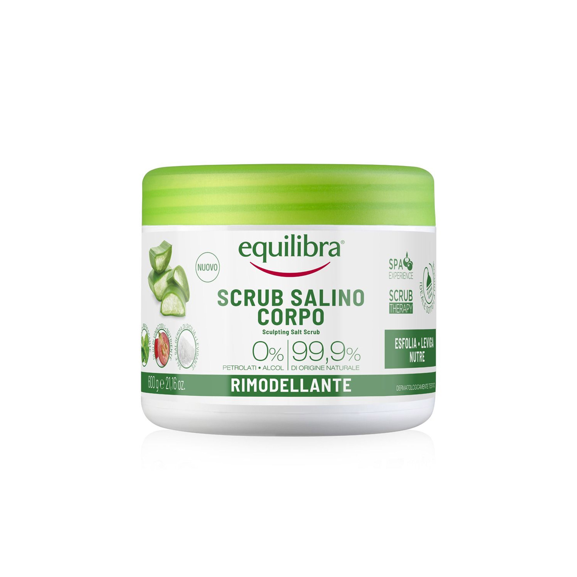 Equilibra Aloe Scrub Salino Corpo Rimodellante 600g