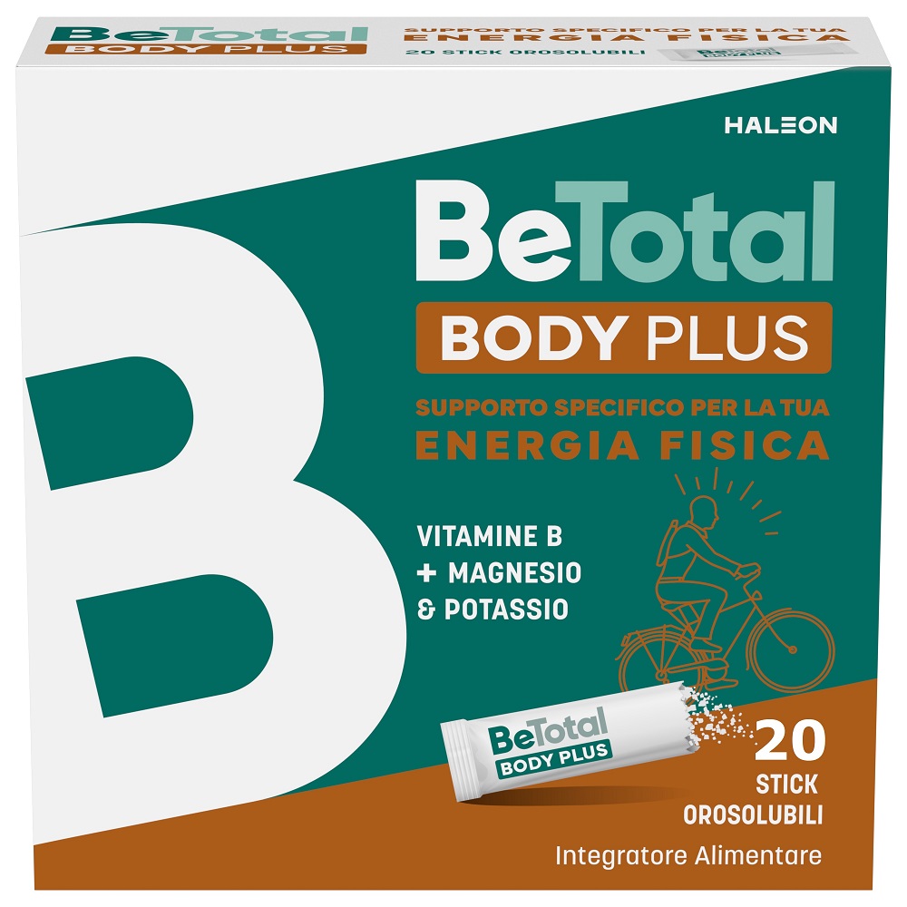 Be-total Body Plus Integratore Magnesio E Potassio Vitamina B Per per Adulti 20 Bustine