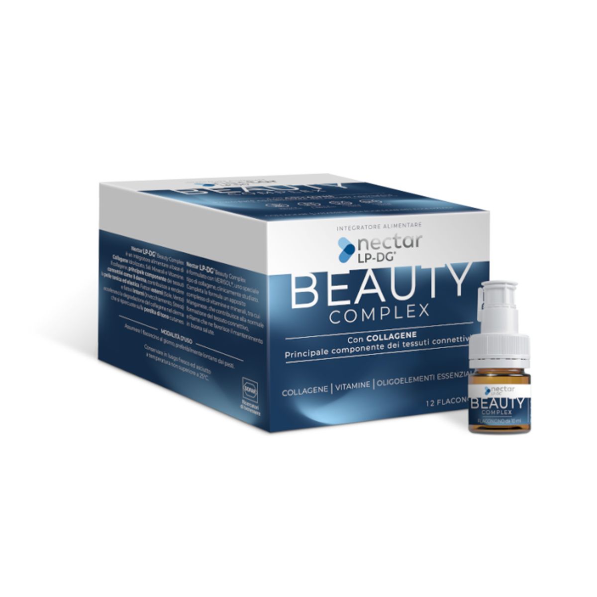 Nectar Lp Dg Beauty Complex Integratore Collagenee 12 Flaconcini