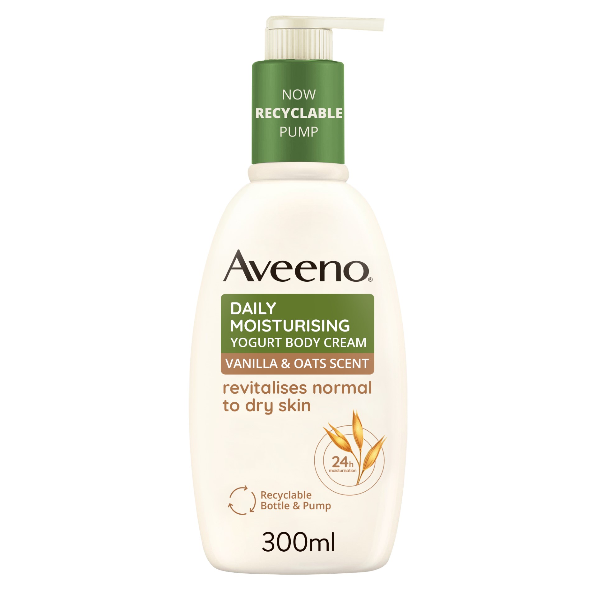 Aveeno Crema Corpo idratazione Per Pelle Secca E Normale Yogurt Vaniglia E Avena 300ml