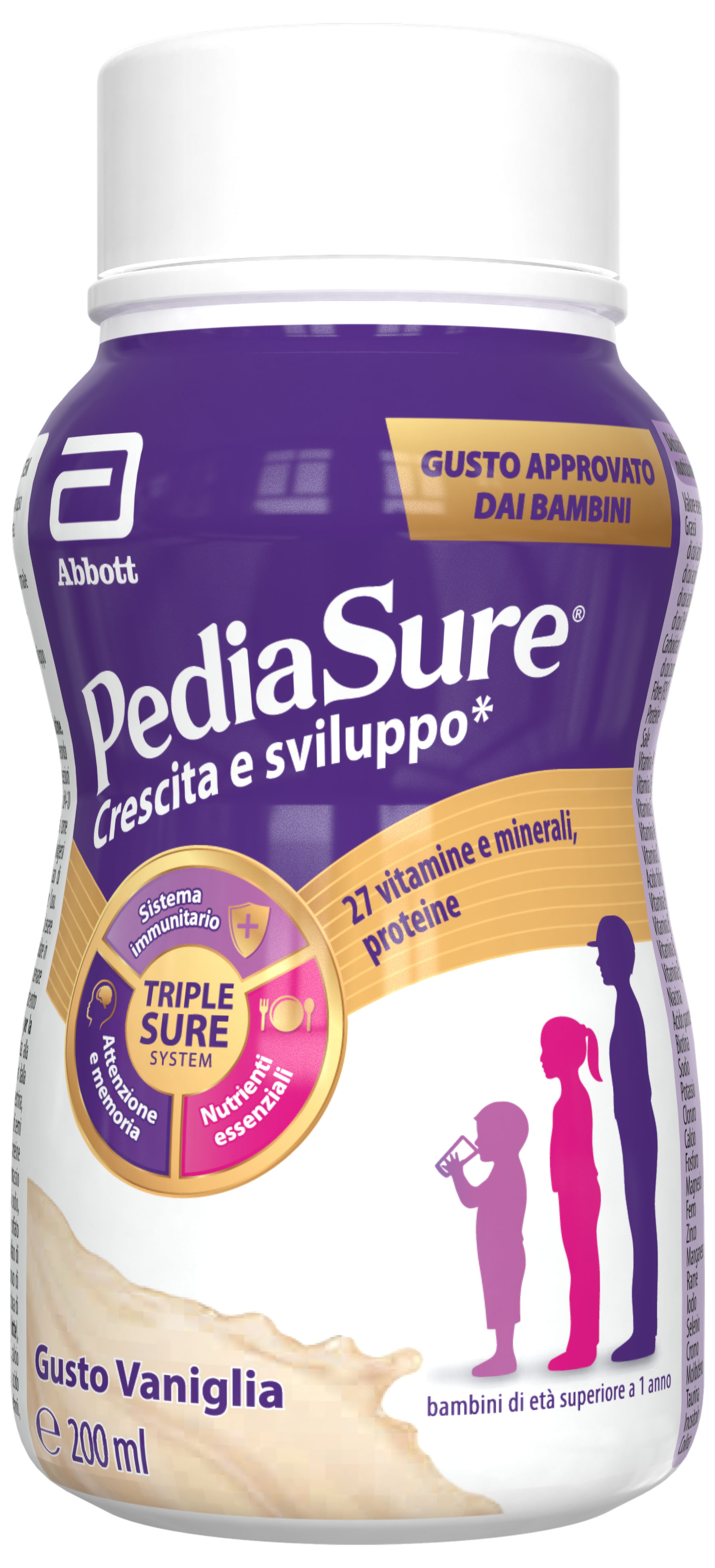 Pediasure Crescita E Sviluppo - Integratore Bambini Gusto Cioccolato 200ml X4 - Foto 2