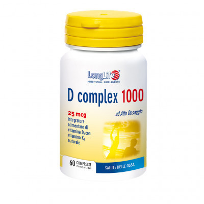 Longlife D Complex 1000 Ui 25mcg Integratore Vitamina D3 60 Compresse