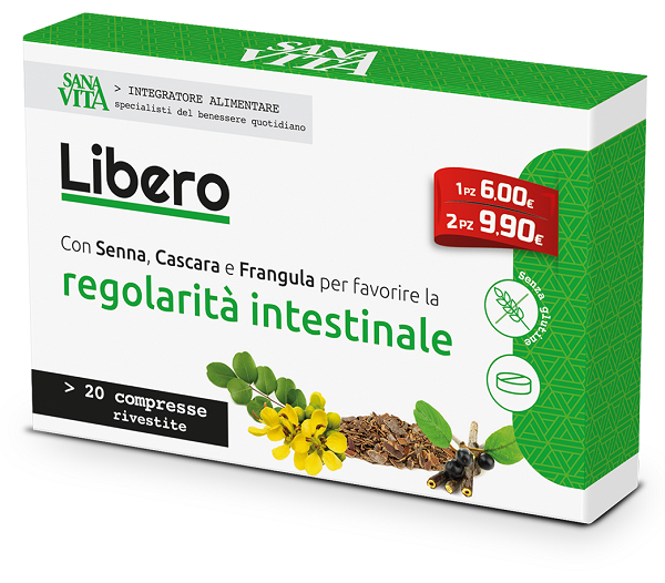 Sanavita Libero Integratore Regolarità Intestinale 20 Compresse