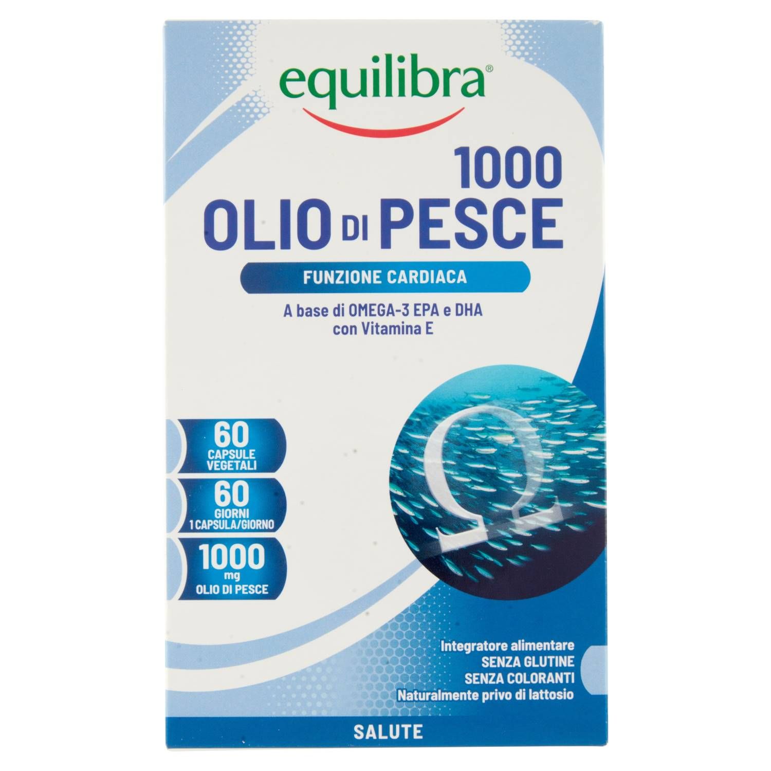 Equilibra Olio Di Pesce 1000 Integratore Funzionalità Cardiovascolare 60 Perle