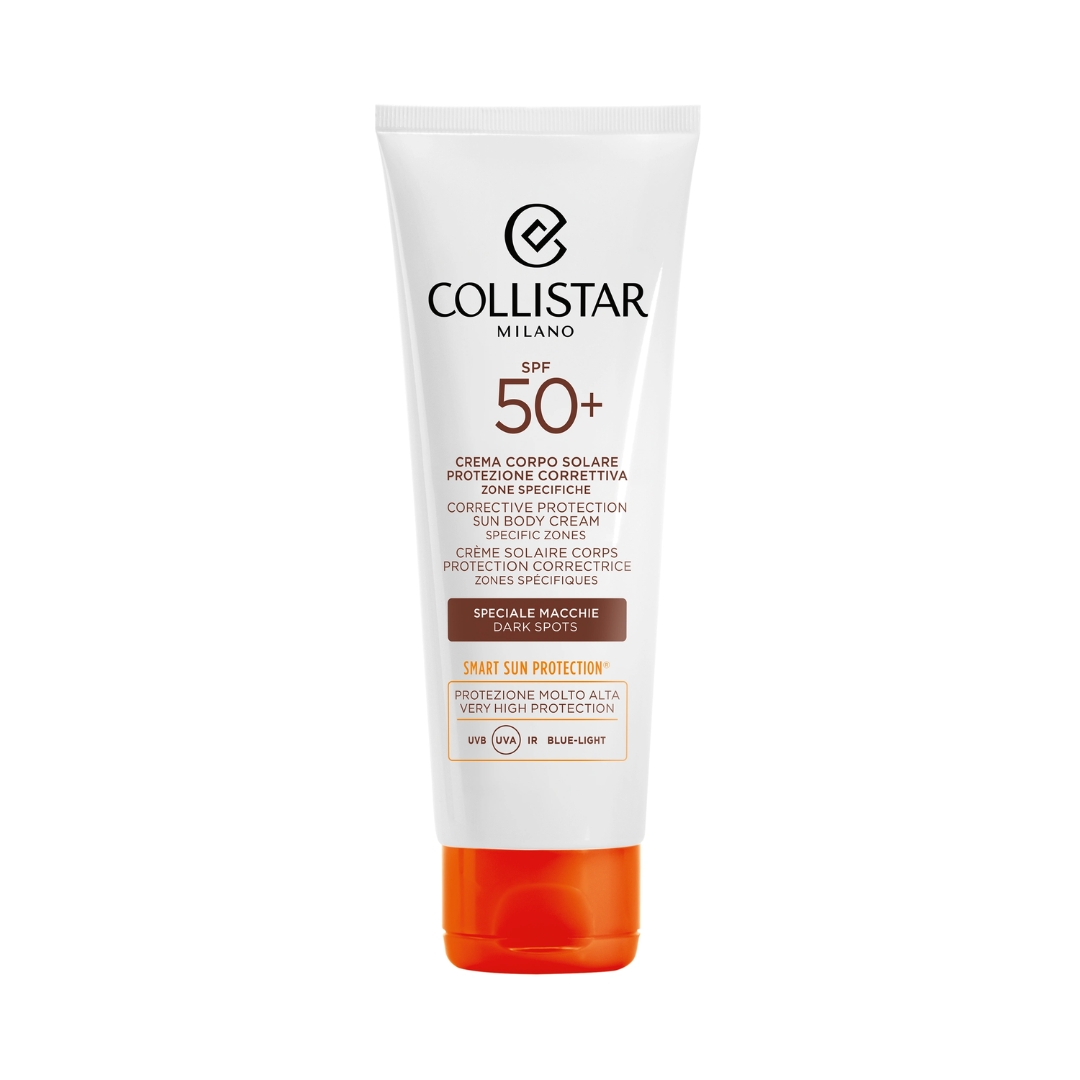image - 950044002 - Crema corpo solare Collistar SPF50+, protegge efficacemente dai raggi UVA, UVB, IR e luce blu prevenendo e contrastando le macchie cutanee. - 4809876_1.jpg