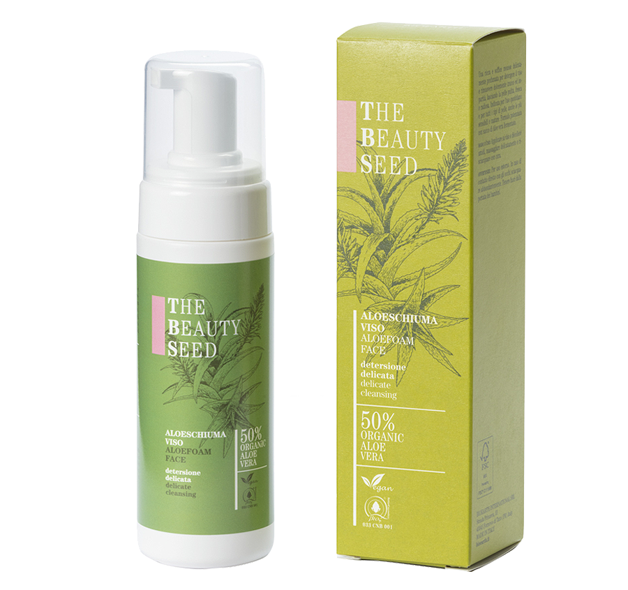 Bioearth The Beauty Seed Aloeschiuma Viso Mousse Detergente 150ml