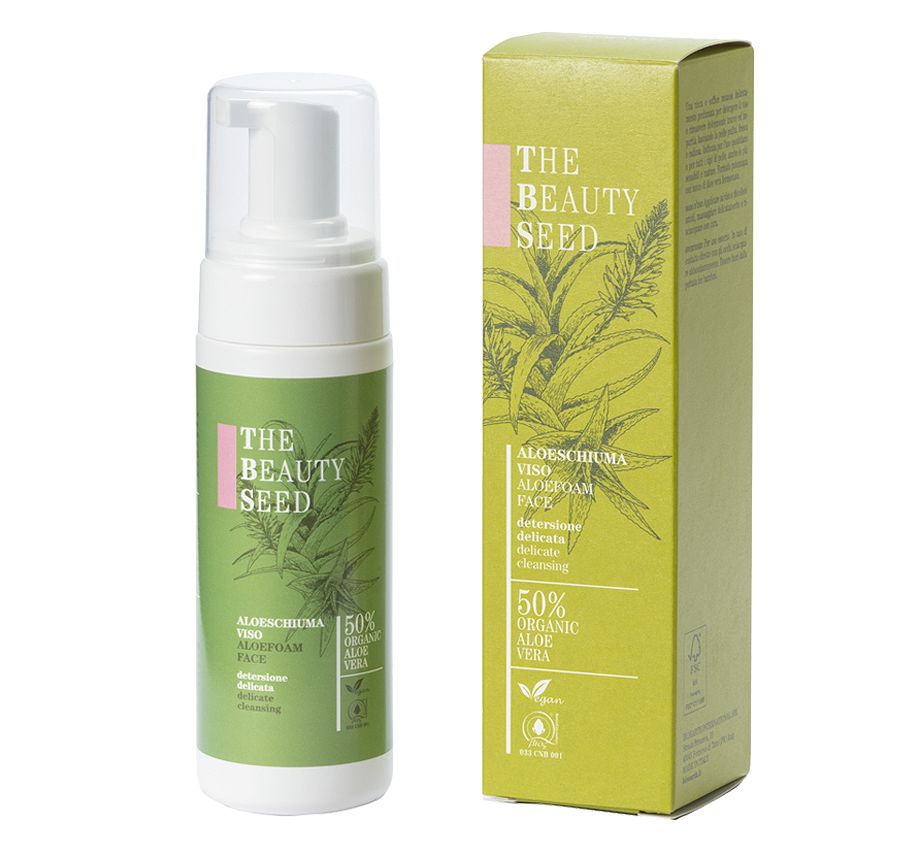 983310374 - Bioearth The Beauty Seed Aloeschiuma Viso Mousse detergente 150ml - 4739578_1.jpg