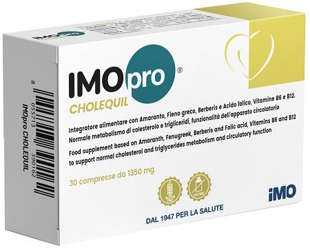 Imopro Cholequil Integratore controllo livello colesterolo 30 Compresse