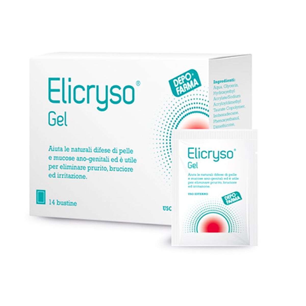 Elicryso Gel Intimo Idratante Elasticizzante Lenitivo 14 Bustine 1,5ml