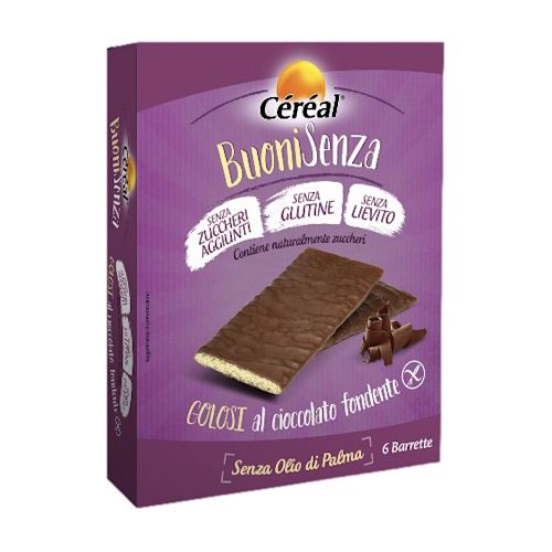 image - 939146914 - Snack senza glutine al cioccolato fondente, ideale per una pausa dolce e leggera, confezionato in astuccio da 102 g con 6 porzioni da 17 g ciascuna. - 4869445_2.jpg