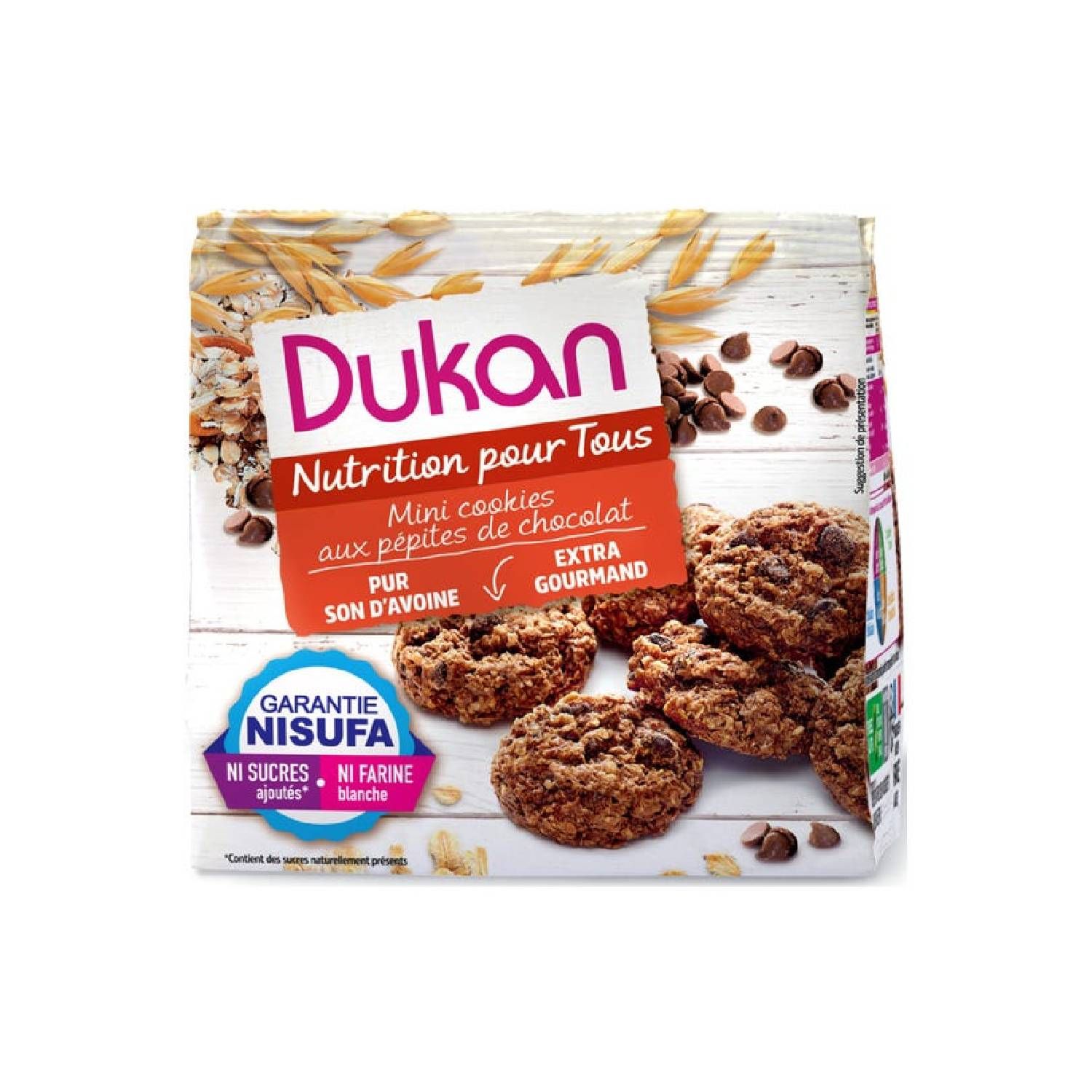 Dukan Mini Biscottis Con Gocce Di Cioccolato 100g