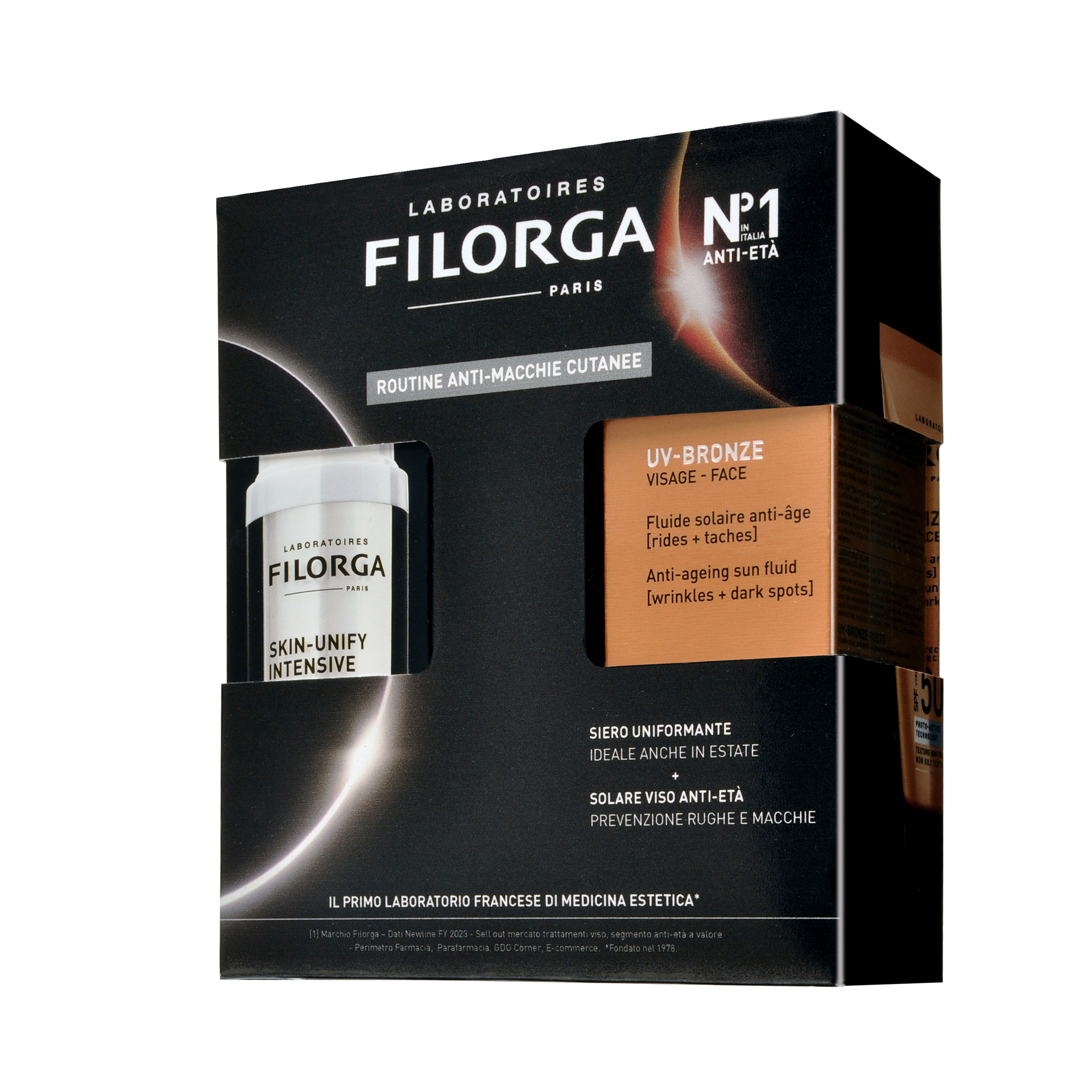 Filorga Duo Siero Skin-unify 30ml + Protezione Solare Viso Uv-bronze 50+ 40ml