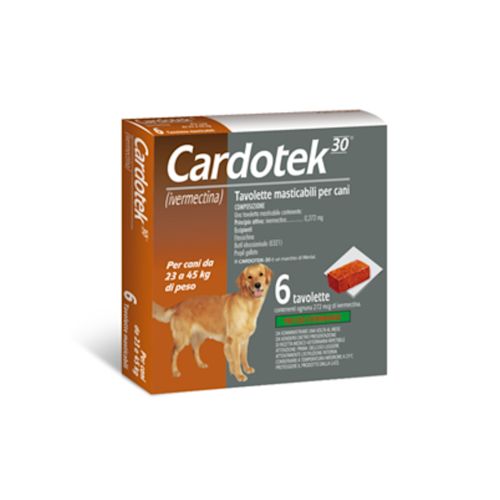 image - 100243120 - CARDOTEK 30*marrone 6 tavolette masticabili 272 mcg cani da 23 a 45 Kg - 7887319_2.jpg