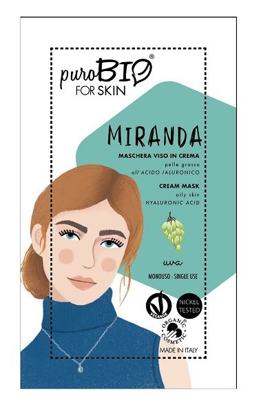 Purobio For Skin Miranda Maschera Viso Uva Verde 13g