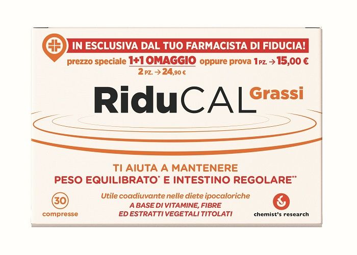 Riducal Grassi Integratore Metabolico 30 Compresse