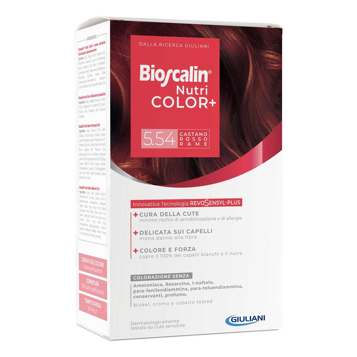 Bioscalin Nutricolor+ Tinta Capelli N.5,54 Castano Rosso Rame