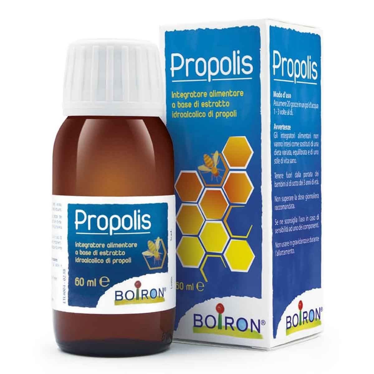 Boiron Propolis Integratore A Base Di Estratto IdroAlcoolico Di Propoli 60ml