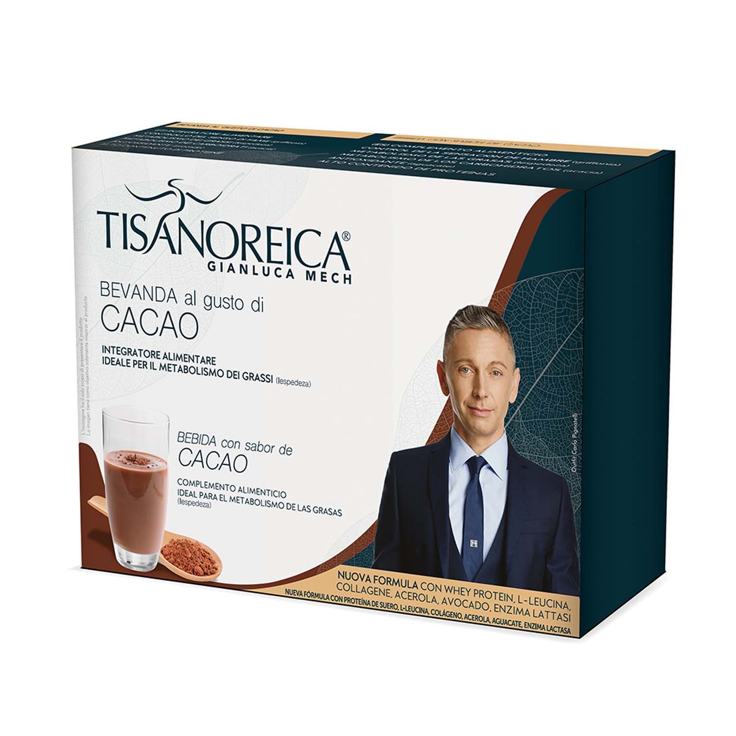 Gianluca Mech Tisanoreica Bevanda Gusto Cacao 4 Buste