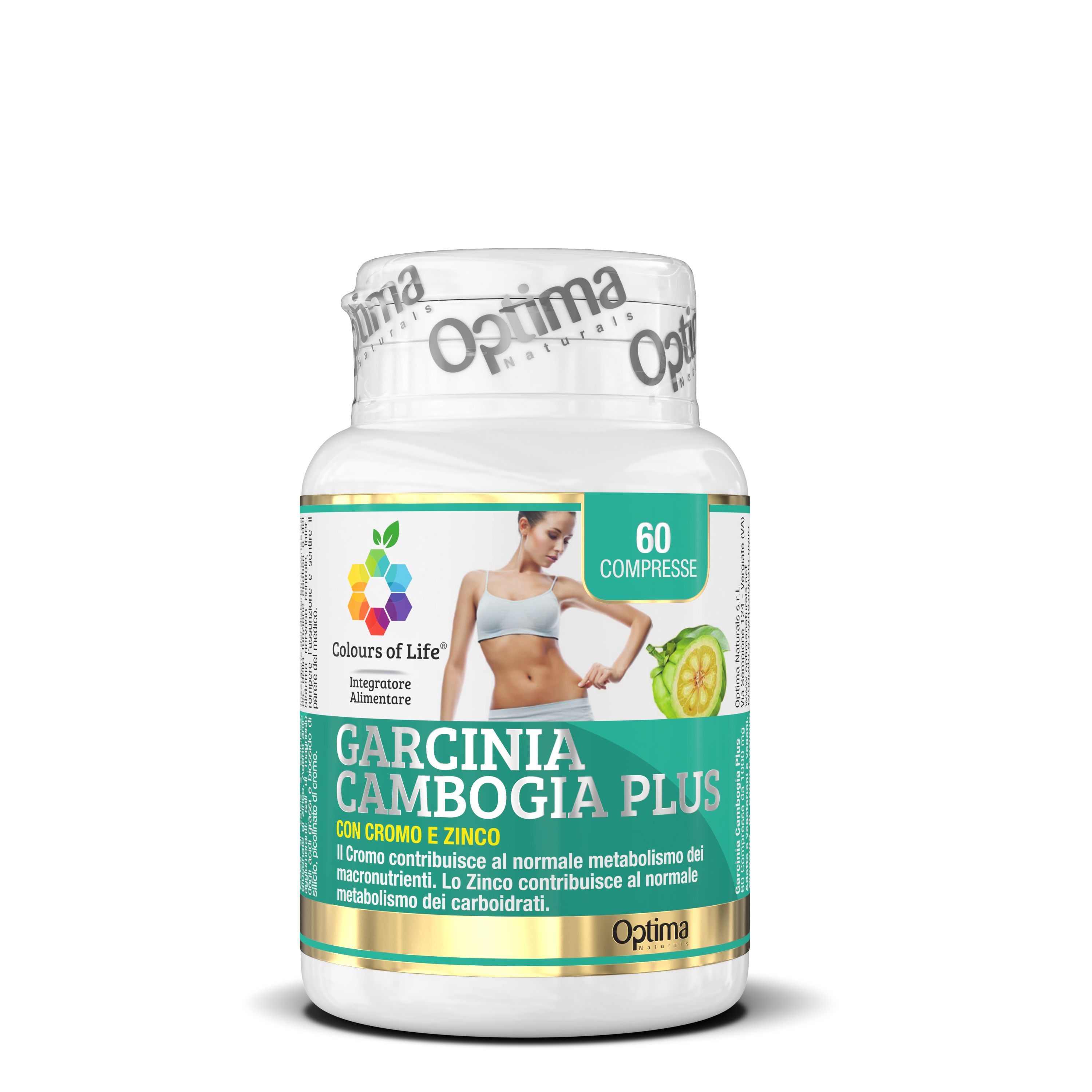 Colours Life Garcinia Cambogia Integratore Peso Corporeo 60 Compresse