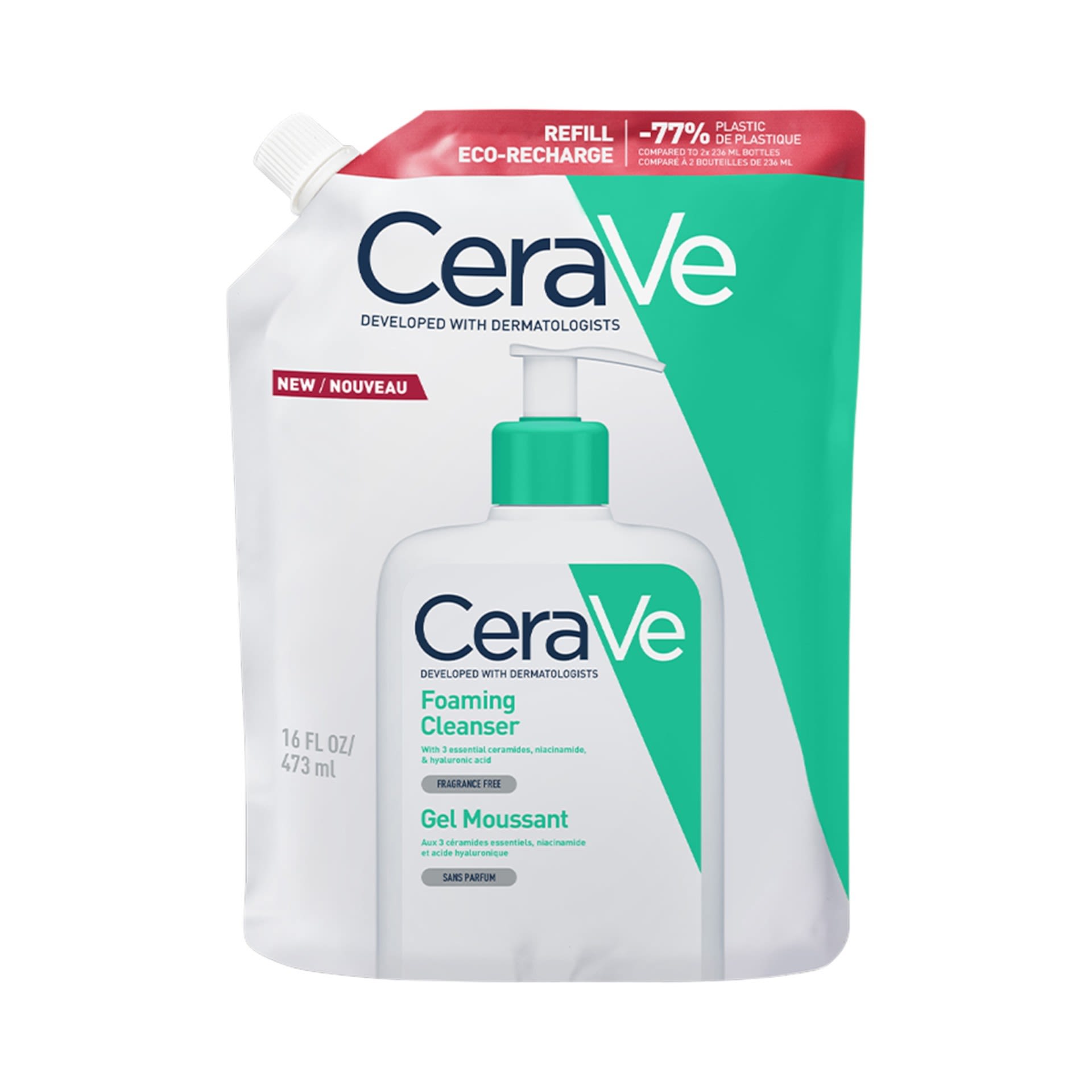 image - 989814456 - CERAVE REFILL SCHIUMA DETERGENTE 473 ML - 4798631_1.jpg