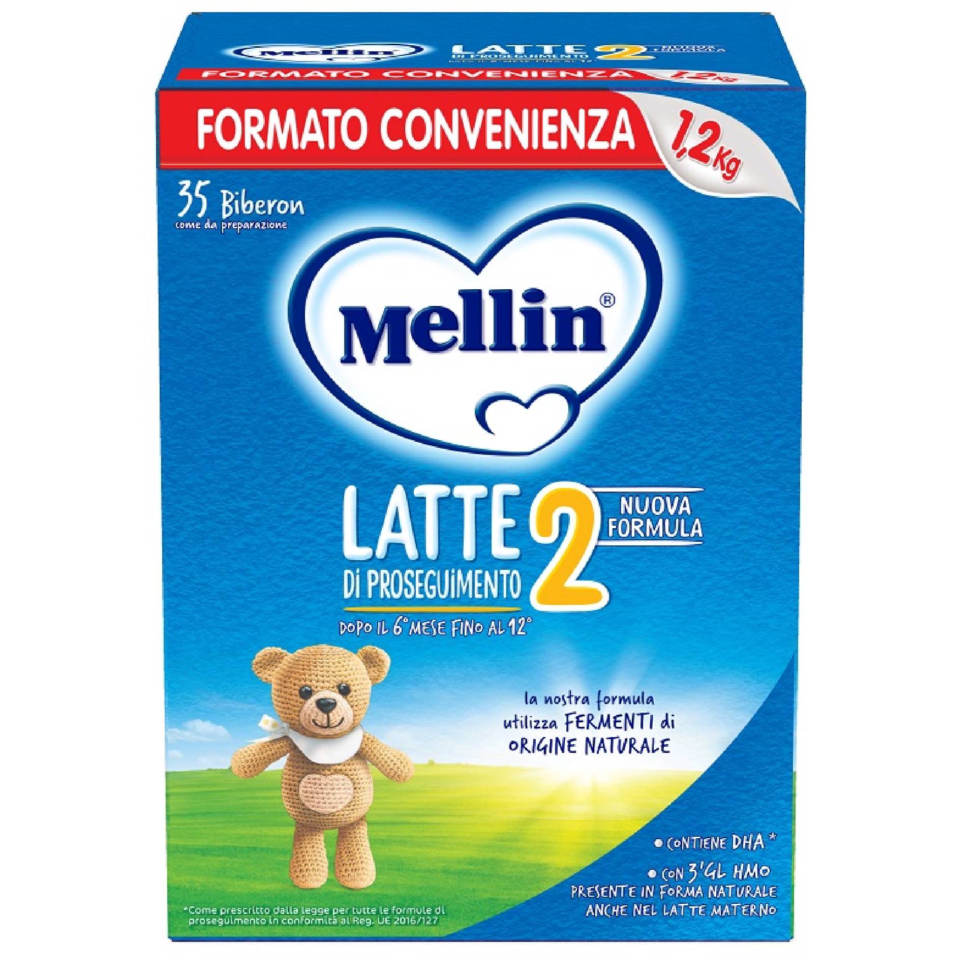 Mellin 2 Latte Di Proseguimento Dai 6 Ai 12 Mesi Polvere 1,2kg