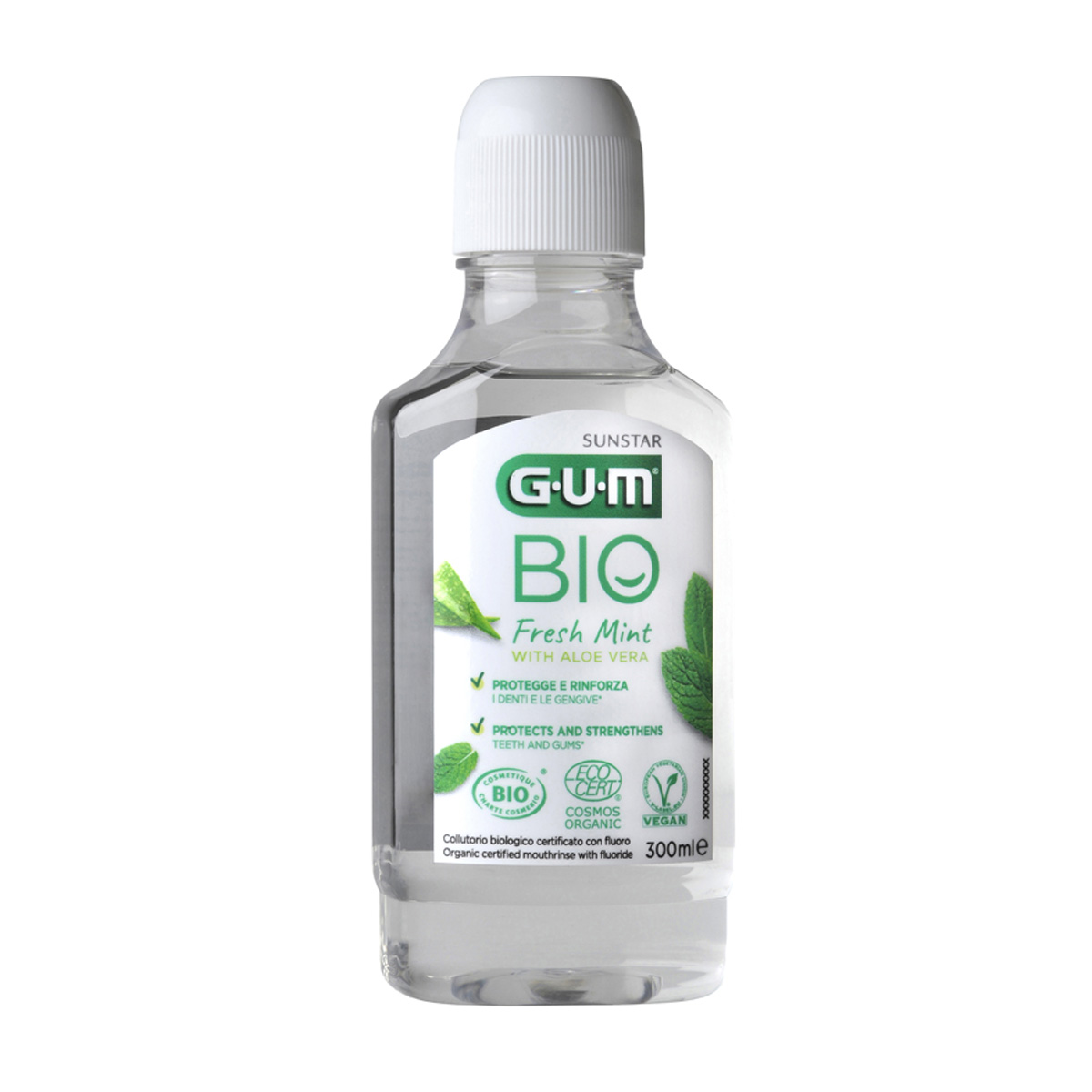 Gum Bio Collutorio Con Aloe Gusto Menta Fresca 300ml