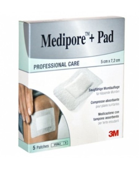 3m Medipore+ Pad Medicazione 10x15cm 5pezzi