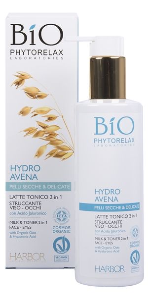 Bio Phytorelax Hydro Avena Latte Tonico Struccante Viso Occhi 200ml