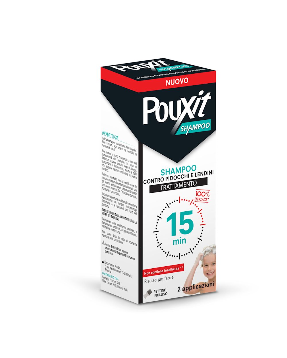 image - 985976873 - SHAMPOO CONTRO PIDOCCHI E LENDINI POUXIT TRATTAMENTO CON PETTINE INCLUSO 200 ML - 4711533_3.jpg