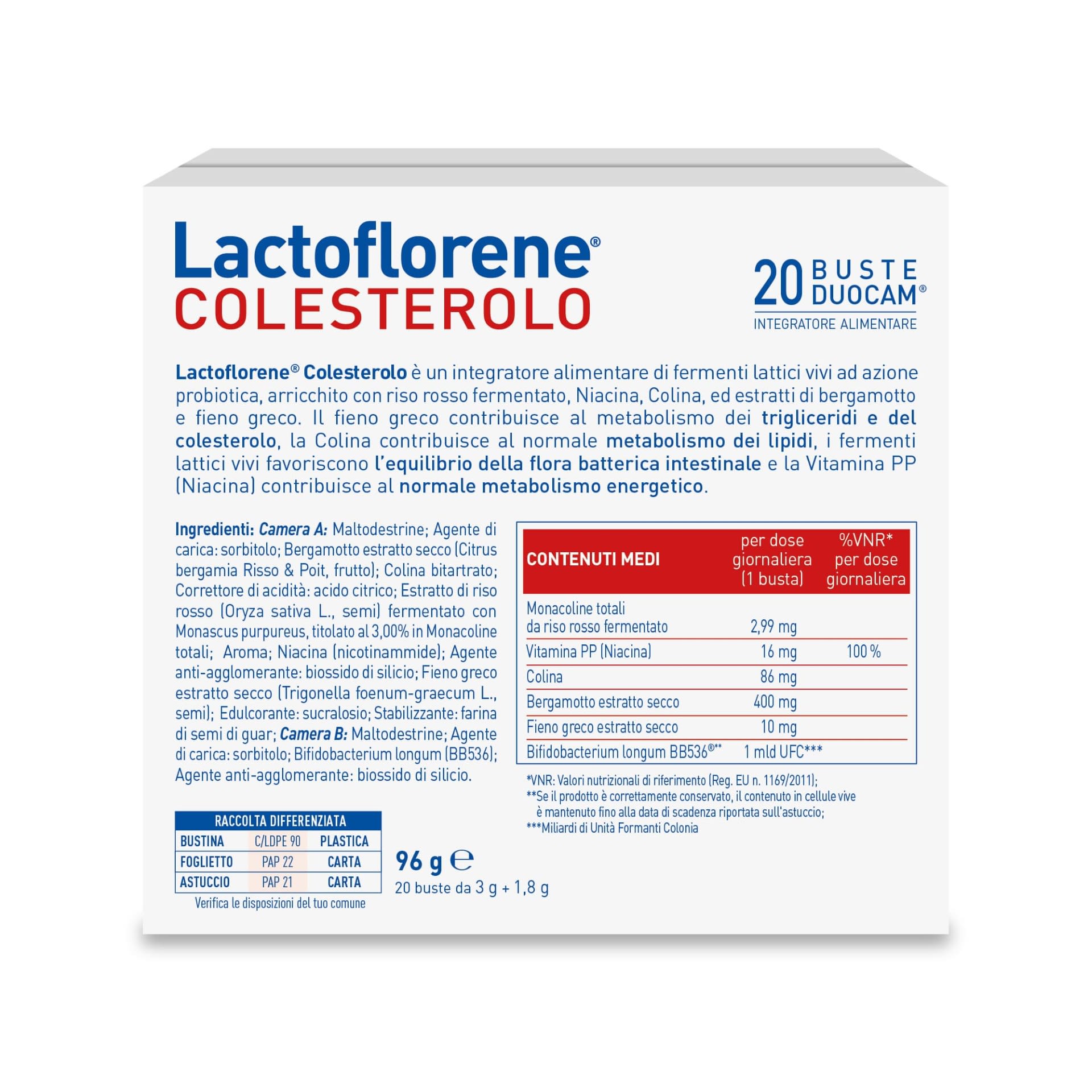image - 984634915 - LACTOFLORENE COLESTEROLO BIPACK 20 + 20 BUSTINE - 4740993_7.jpg