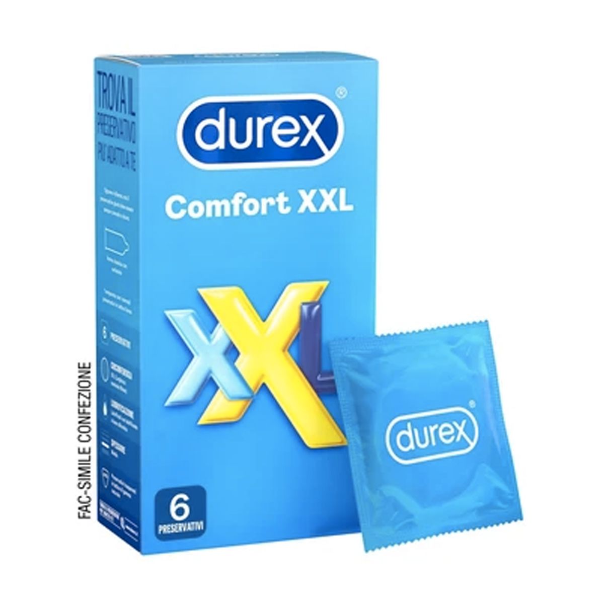 Durex Comfort Xxl Preservativi 6 Pezzi