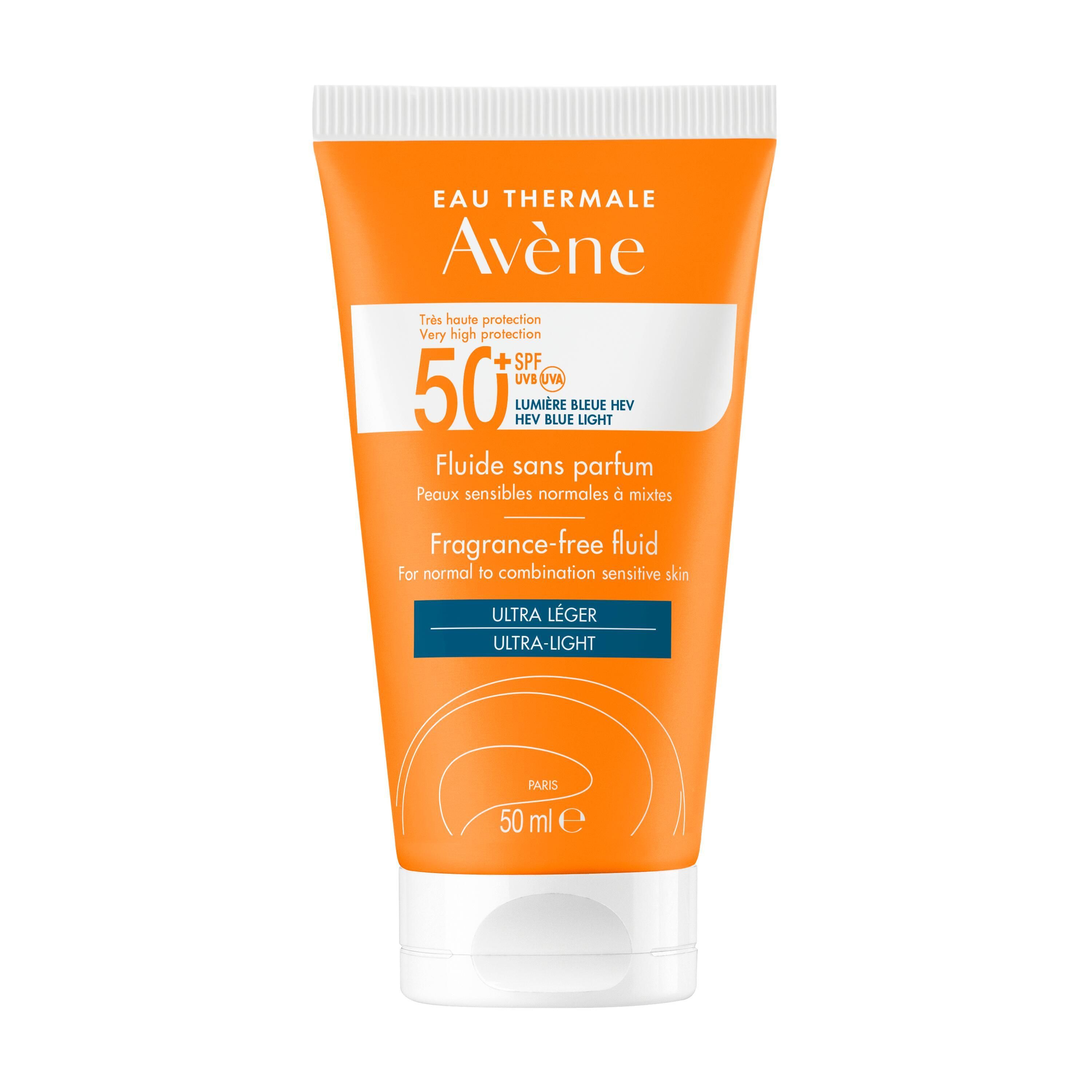 Avene Fluido Solare Viso Senza Profumo Spf 50+ 50ml