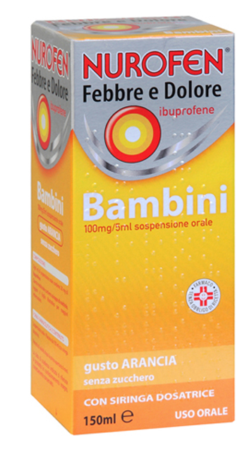 Nurofen Febbre E Dolore Bambini 100g/5ml Sospensione Orale 150ml