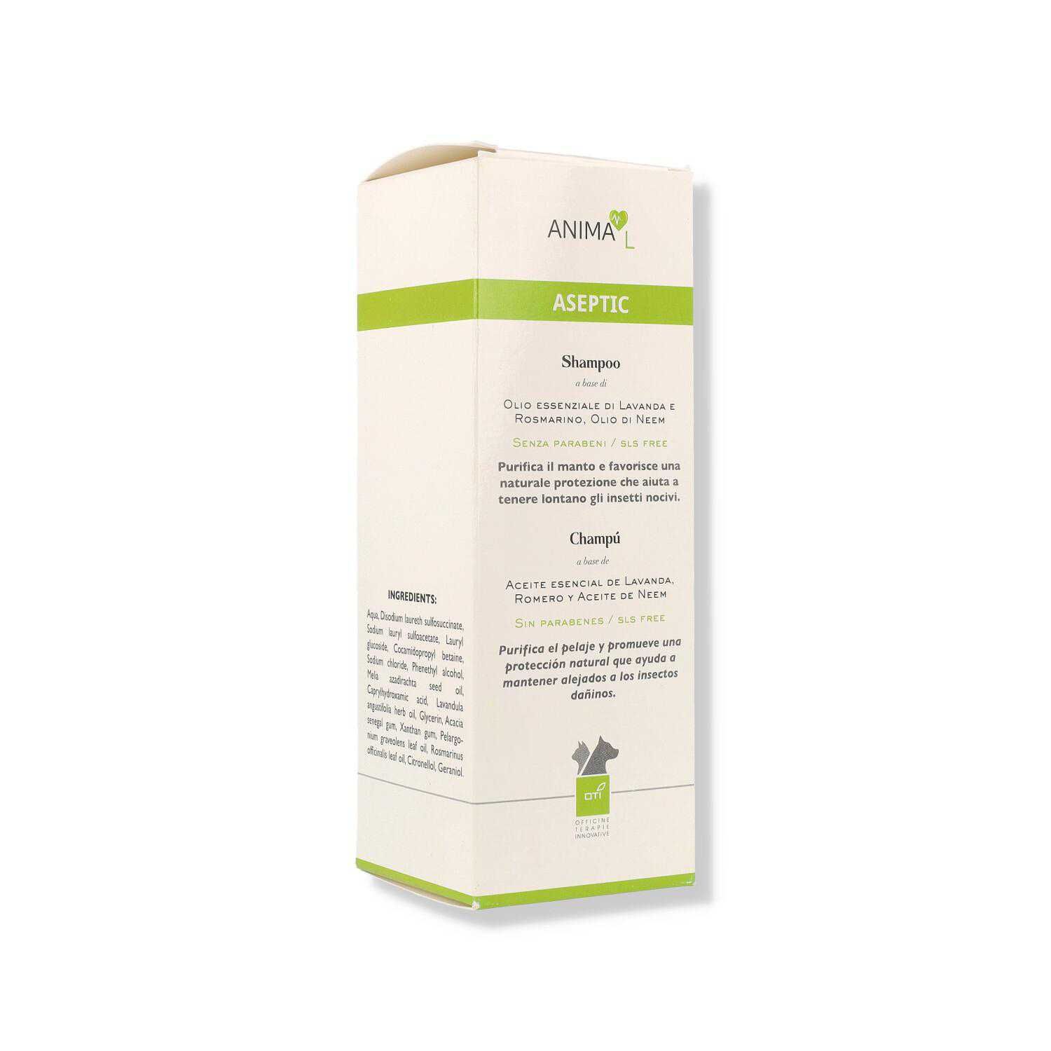 Oti Anima L Aseptic Shampoo Veterinario 150ml