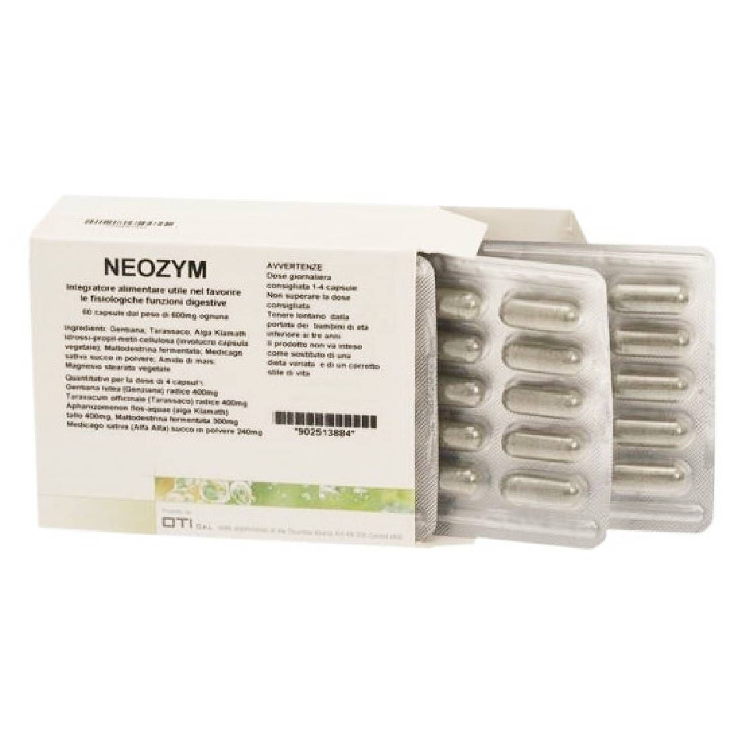 Neozym Integratore Funzione Digestiva 60 Capsule