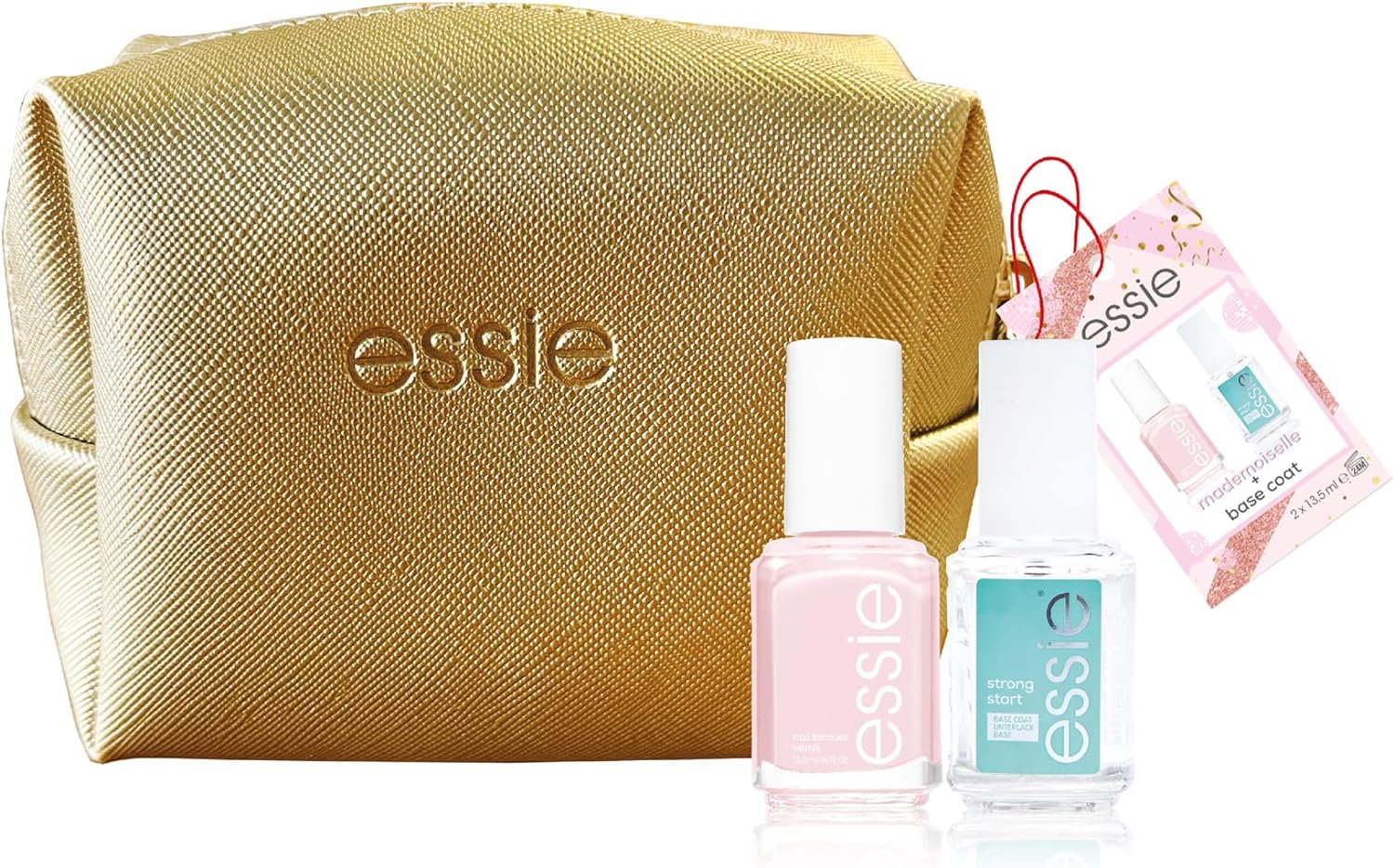 Essie Smalto Unghie + Base Coat + Pochette Beige