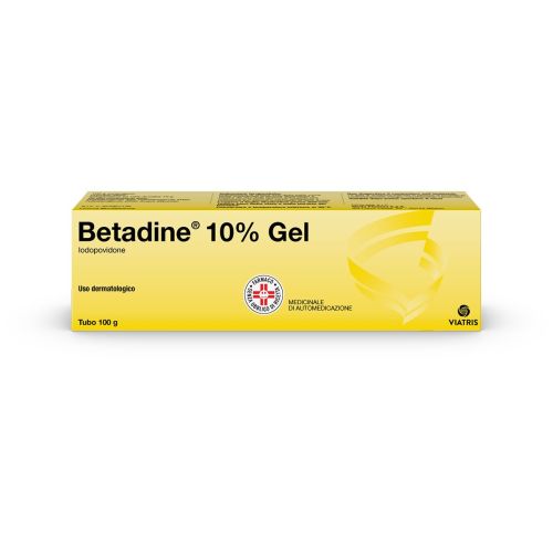 Betadine 10% Gel Disinfettante Ferite 100g, medicinale per