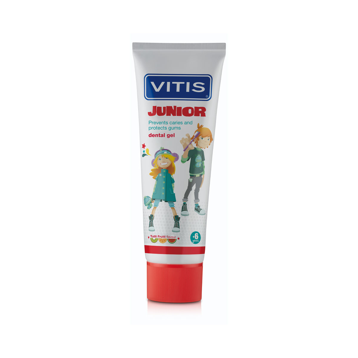 Vitis Dentifricio Gel Bambini 6+ Gusto Tutti I Frutti 75ml