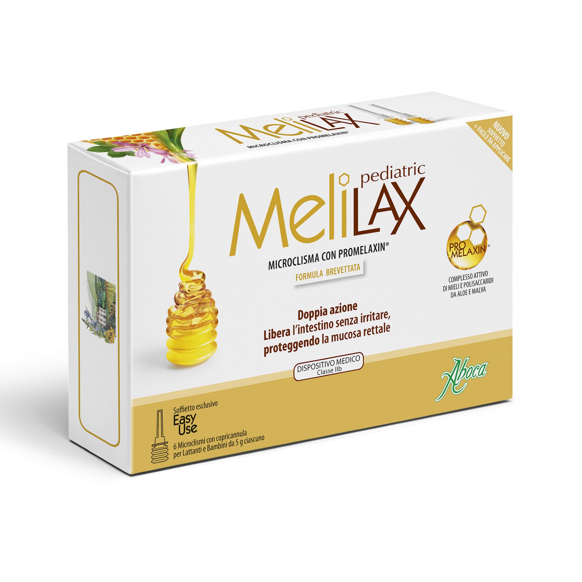 Aboca Melilax Pediatric 6 Microclismi 5g