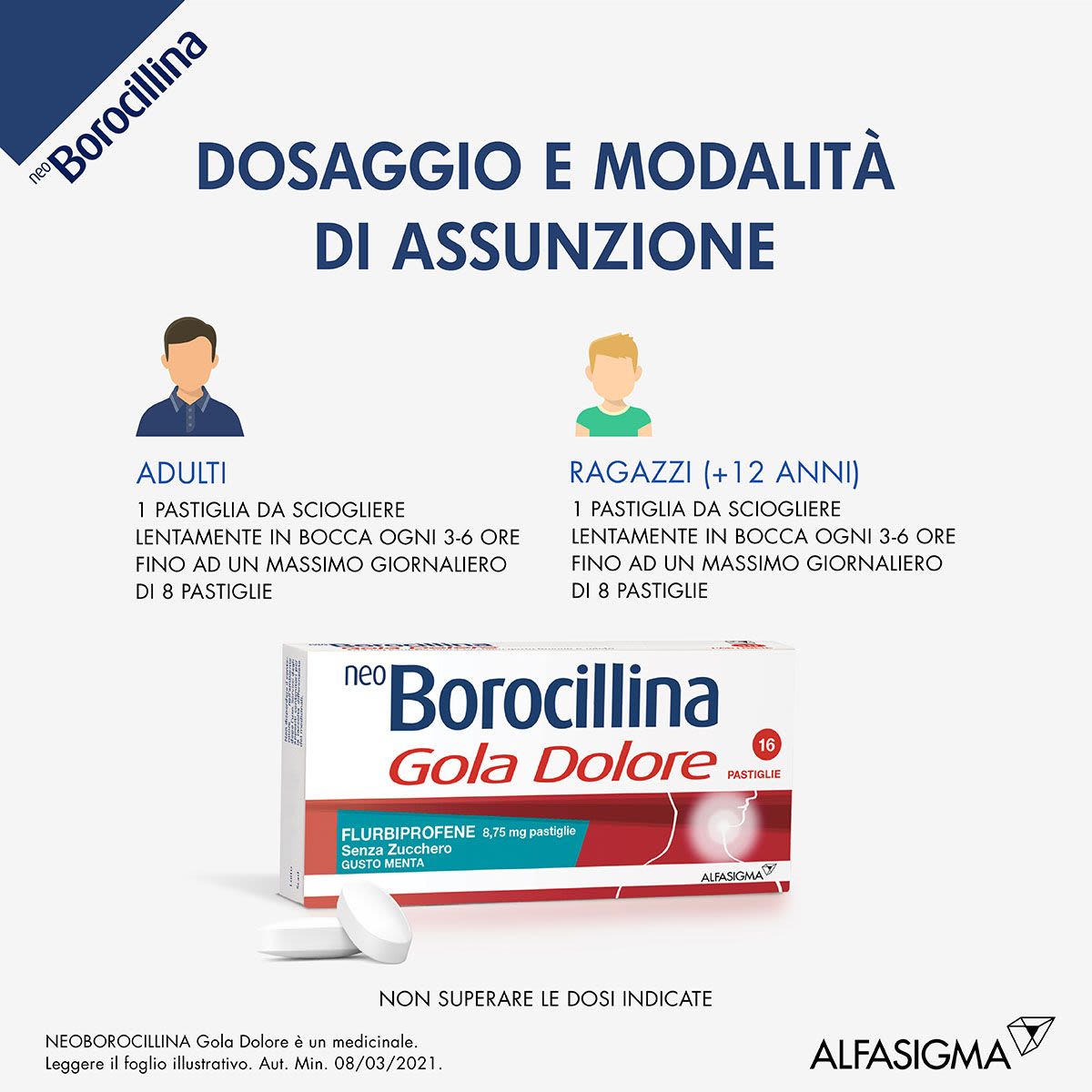 image - 035760040 - Neoborocillina Gola Dolore gusto Menta senza zucchero 16 pastiglie - 7864999_5.jpg