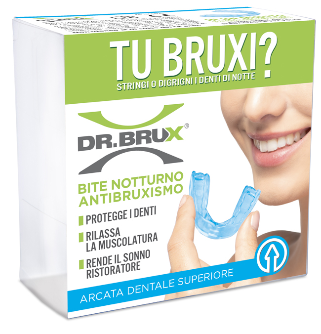 Dr Brux Bite Notte Superiore Azzurro Dispositivo Medico 1 Pezzo