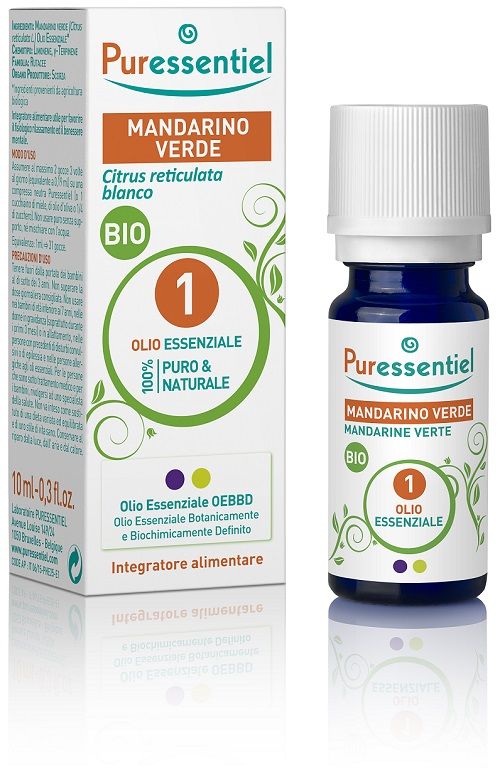 Puressentiel Mandarino Verde Bio Olio Essenziale Integratore 10ml