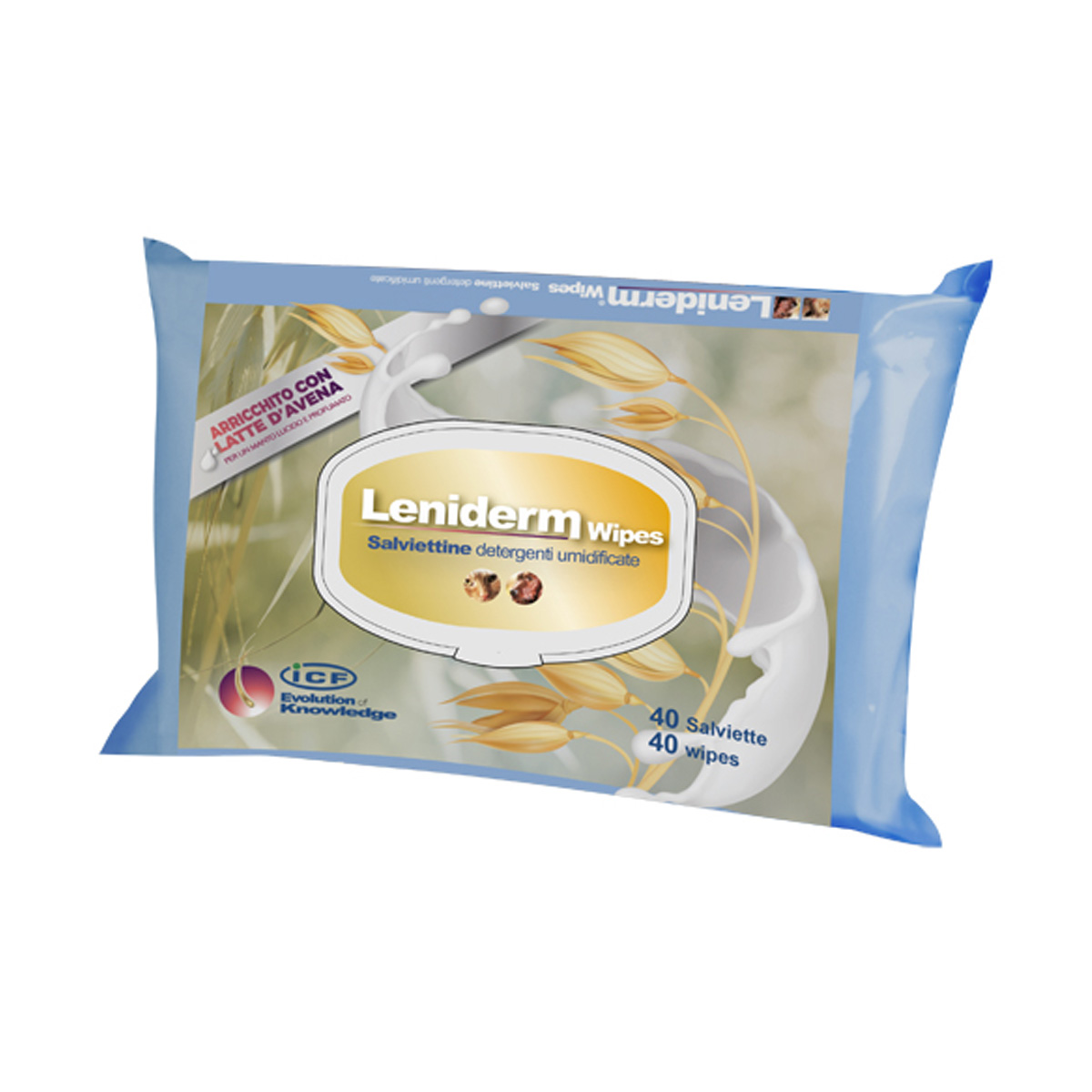 Leniderm Wipes Pocket Salviette Detergenti Umidificate Cani E Gatti 40 Strappi