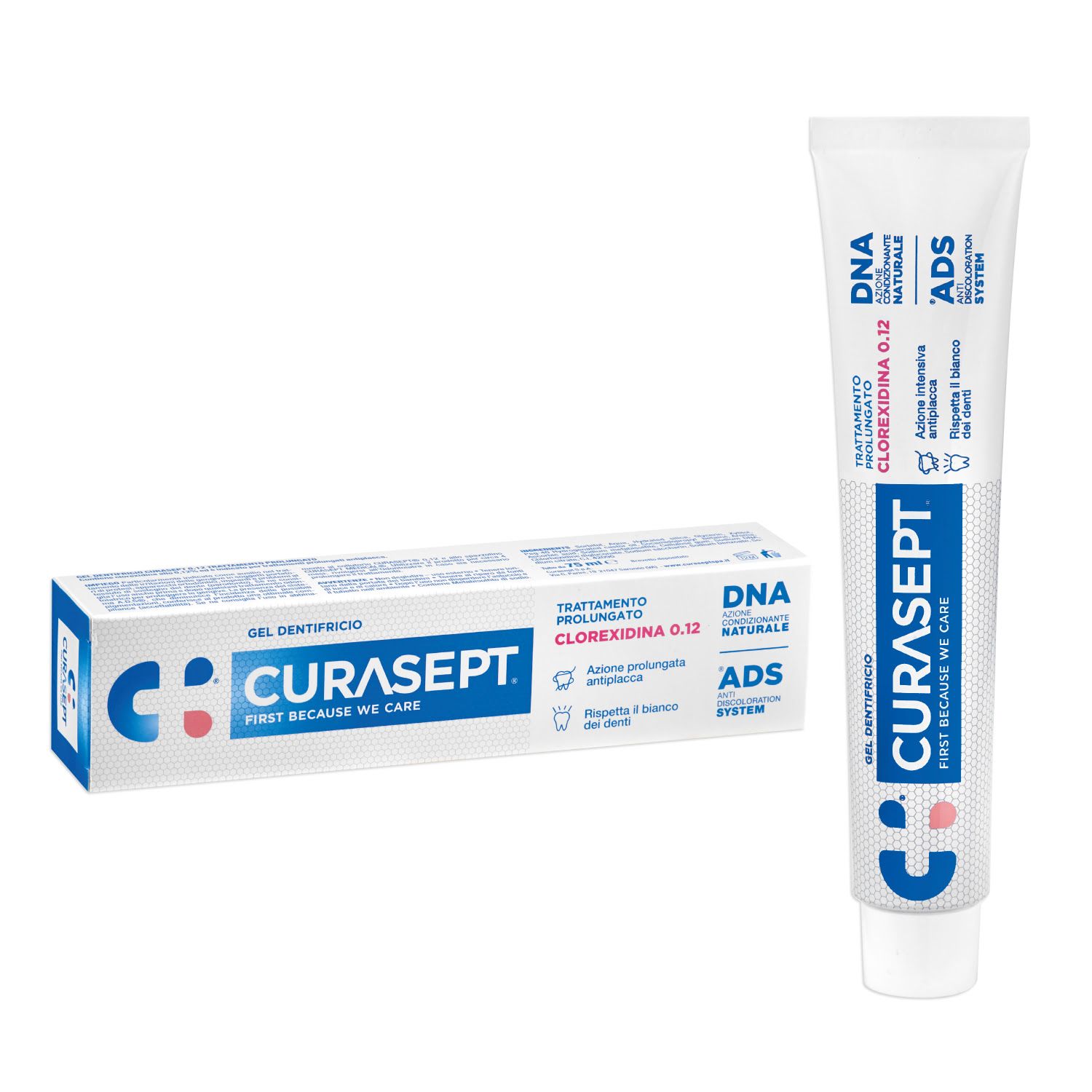 Curasept Gel Dentifricio Ads+dna 0,12% 75ml