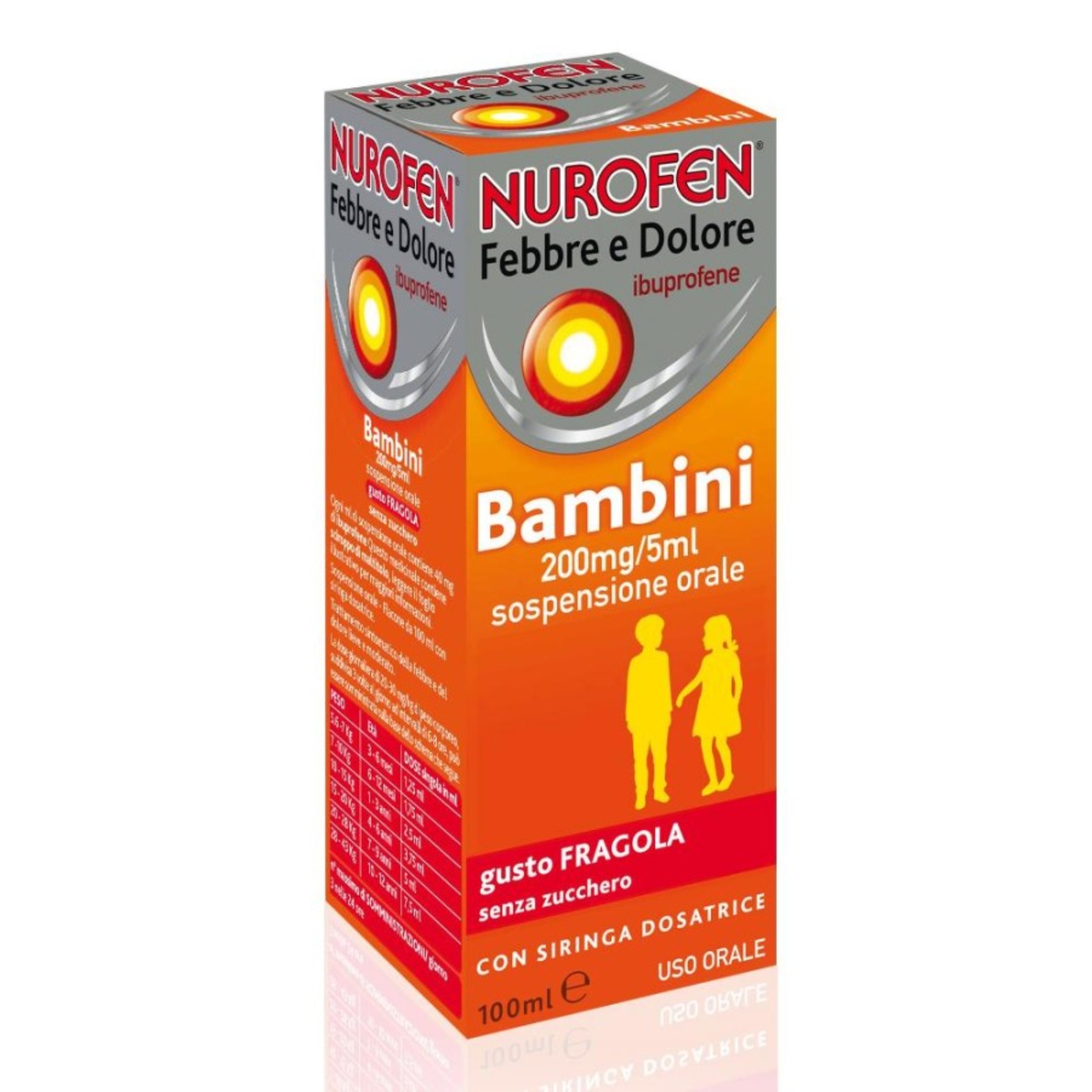image - 044658058 - NUROFEN FEBBRE E DOLORE*orale sosp 100 ml 200 mg/5 ml fragola senza zucchero con siringa dosatrice - 4850390_1.jpg