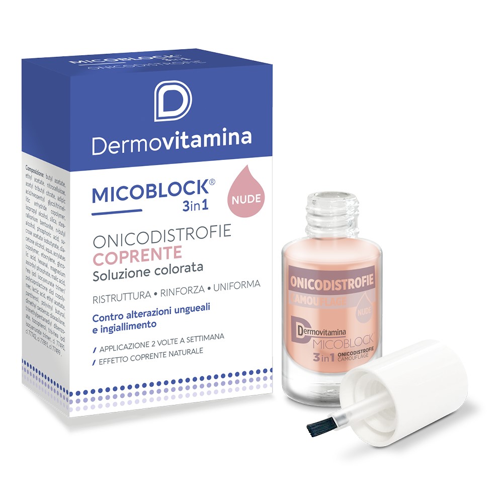 Dermovitamina Micoblock 3 In 1 Trattamento Onicodistrofie Camouflage 8ml