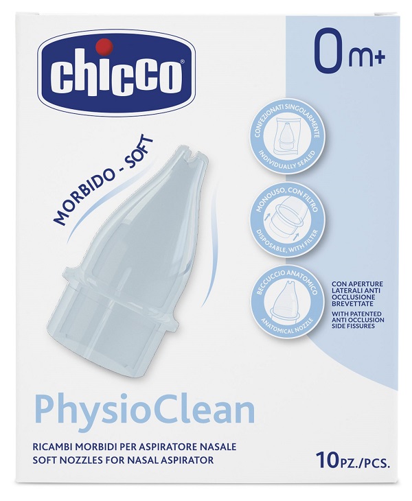 Chicco Ricambio Aspiratore Nasale Physioclean 10 Beccucci