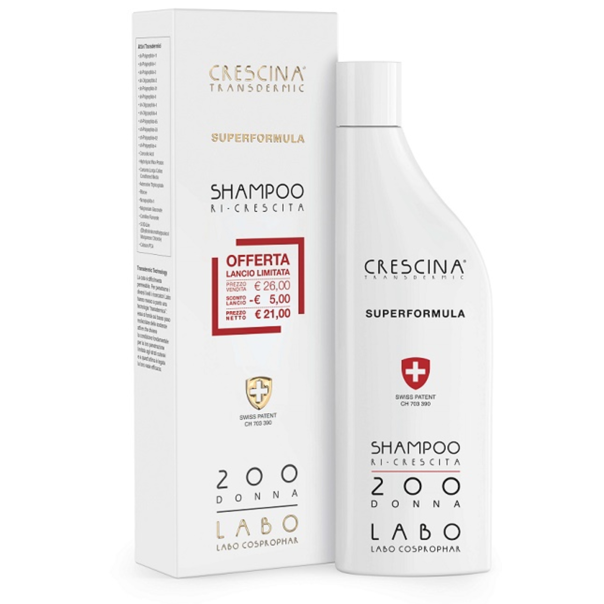 950906735 - SHAMPOO CRESCINA RI-CRESCITA SUPERFORMULA 200 DONNA 150 ML - 4830824_1.jpg