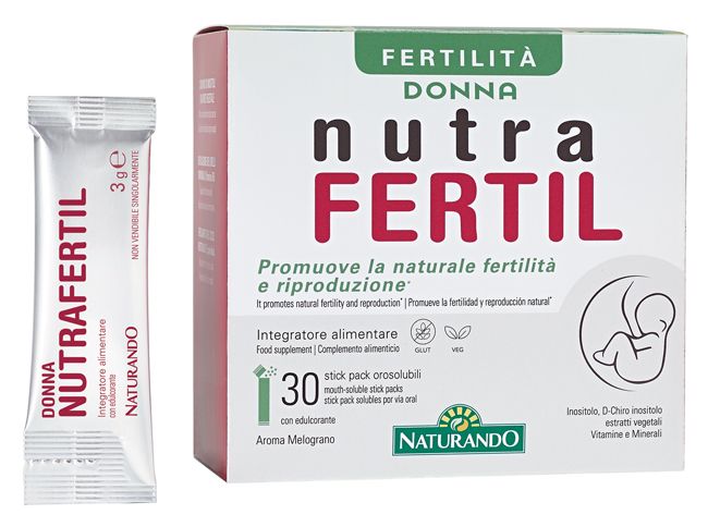 Naturando Nutrafertil Integratore Fertilità Donna 30 Stick Pack