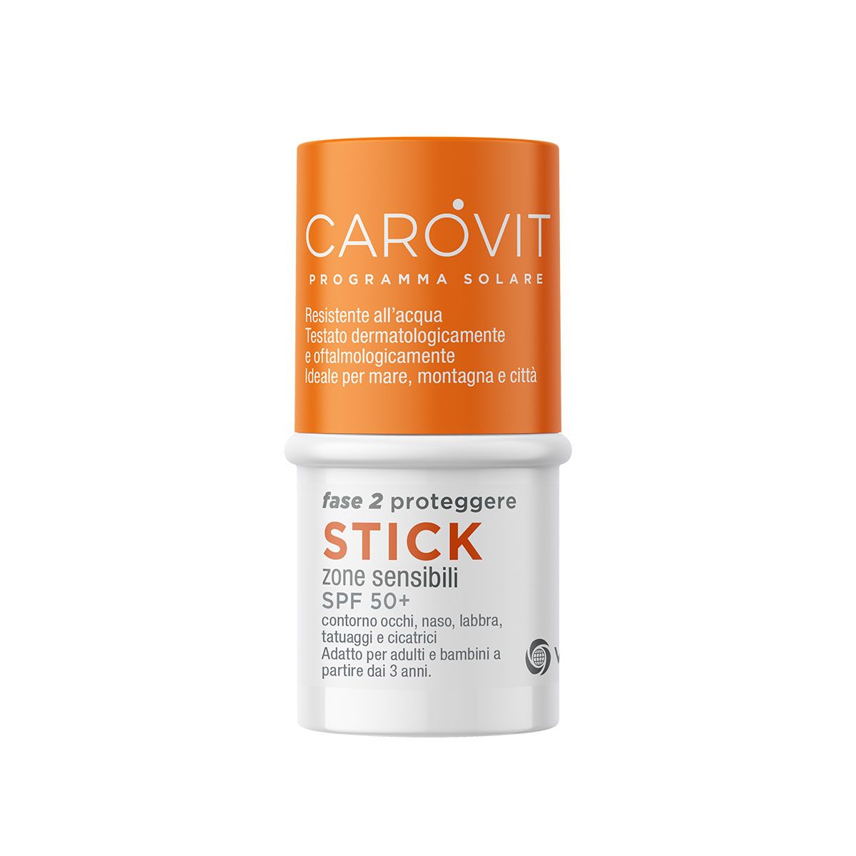 Carovit Stick Trasparente Protezione Zone Sensibili SPF 50+ 4ml